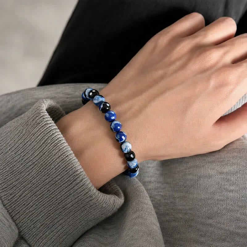 FuAttract Calm Protection & Balance Blue Fire Agate Energy Bracelet - image 5