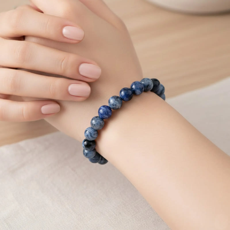 FuAttract Calm Protection & Balance Blue Fire Agate Energy Bracelet - image 6