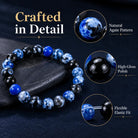 FuAttract Calm Protection & Balance Blue Fire Agate Energy Bracelet - image 7