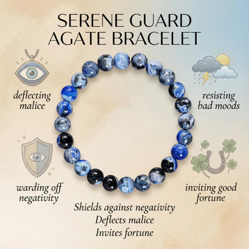 FuAttract Calm Protection & Balance Blue Fire Agate Energy Bracelet - image 10