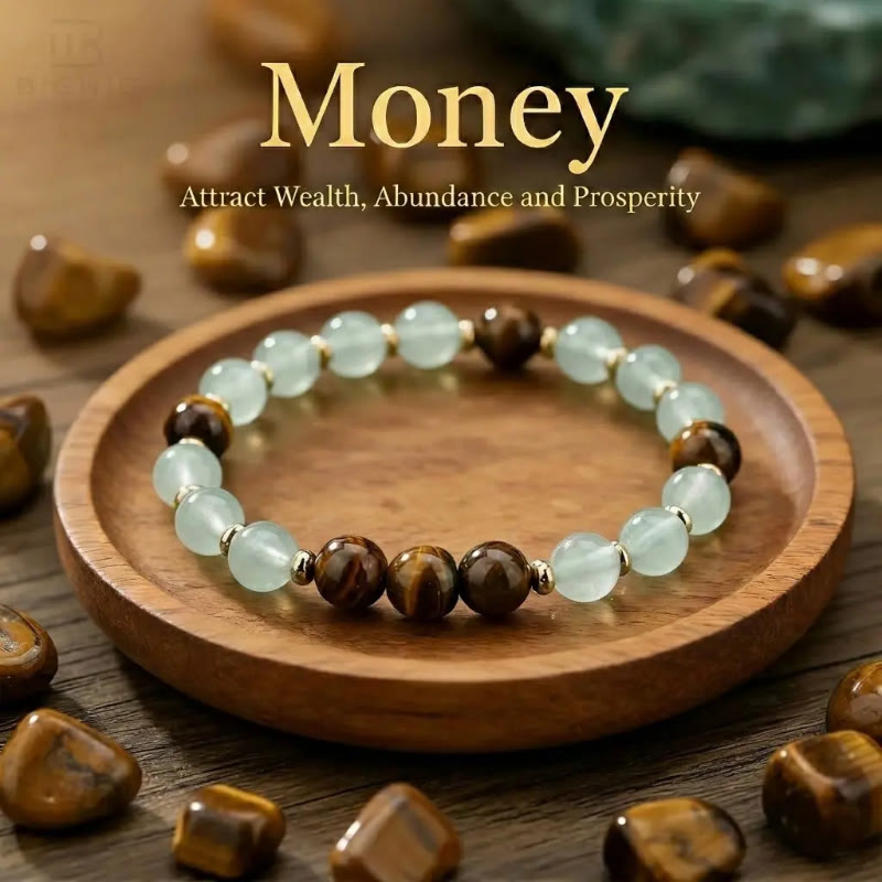 FuAttract Wealth Confidence & Prosperity Tiger Eye Green Aventurine Fortune Bracelet - image 1