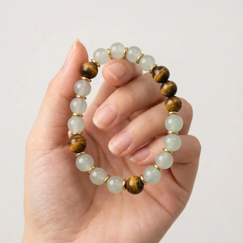FuAttract Wealth Confidence & Prosperity Tiger Eye Green Aventurine Fortune Bracelet - image 5