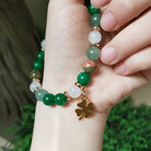 FuAttract Growth Harmony & Positive Energy Green Aventurine Moonstone Unakite Chrysocolla Forest Style Bracelet - image 6