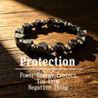 FuAttract Protection Strength & Grounding Energy Black Hematite Faceted Bead Bracelet - image 3