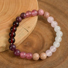 FuAttract Self Love & Emotional Balance Garnet Rose Quartz White Jade Energy Bracelet - image 1
