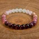 FuAttract Self Love & Emotional Balance Garnet Rose Quartz White Jade Energy Bracelet - image 3