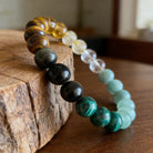 FuAttract Prosperity & Success Energy Tiger Eye Malachite Green Aventurine Wealth Bracelet - image 1