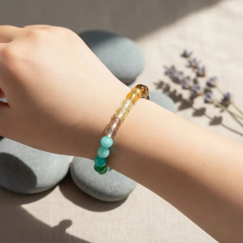 FuAttract Prosperity & Success Energy Tiger Eye Malachite Green Aventurine Wealth Bracelet - image 3