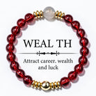 FuAttract Wealth Attraction & Good Fortune Red Agate Fashion Prosperity Bracelet - 8mm - image 0