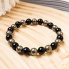 FuAttract Wealth Prosperity & Success Energy Black Obsidian Pyrite Fortune Bracelet - image 1