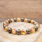 FuAttract Wealth Prosperity & Success Energy Black Obsidian Pyrite Fortune Bracelet - Citrine Pyramid & Pyrite - image 4