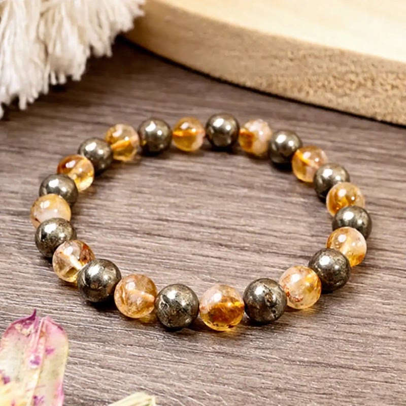 FuAttract Wealth Prosperity & Success Energy Black Obsidian Pyrite Fortune Bracelet - image 5