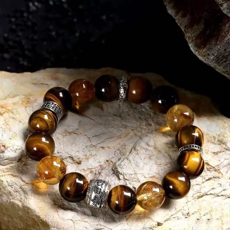 FuAttract Wealth Prosperity & Good Fortune Yellow Tiger Eye Citrine Treasure Bracelet - image 1