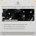 FuAttract Protection Strength & Grounding Energy Black Onyx Faceted Black Glitter Stone Bracelet - image 4