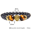 FuAttract Confidence Strength & Leadership Tiger Eye Crown Lion Bracelet - Yellow Tiger Eye + Gold - image 9