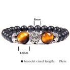 FuAttract Confidence Strength & Leadership Tiger Eye Crown Lion Bracelet - Yellow Tiger Eye + Silver - image 11