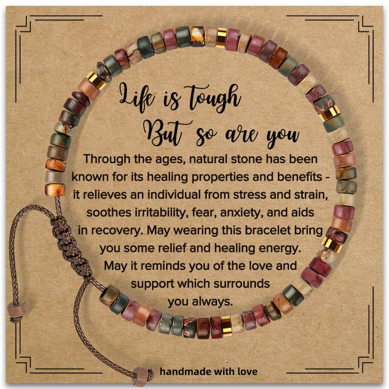 FuAttract Motivation Balance & Positive Energy Seven Chakra Crystal Woven Inspirational Bracelet - A - image 1