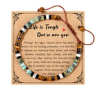 FuAttract Motivation Balance & Positive Energy Seven Chakra Crystal Woven Inspirational Bracelet - C - image 3