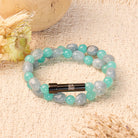 FuAttract Wishbeads Calm & Positive – Amazonite & Aquamarine Intention Bracelet - 8mm - image 0