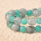 FuAttract Wishbeads Calm & Positive – Amazonite & Aquamarine Intention Bracelet - image 5