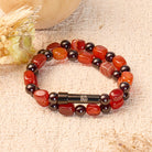 FuAttract Wishbeads Love Energy & Vitality – Garnet & Red Agate Intention Bracelet - 8mm - image 0