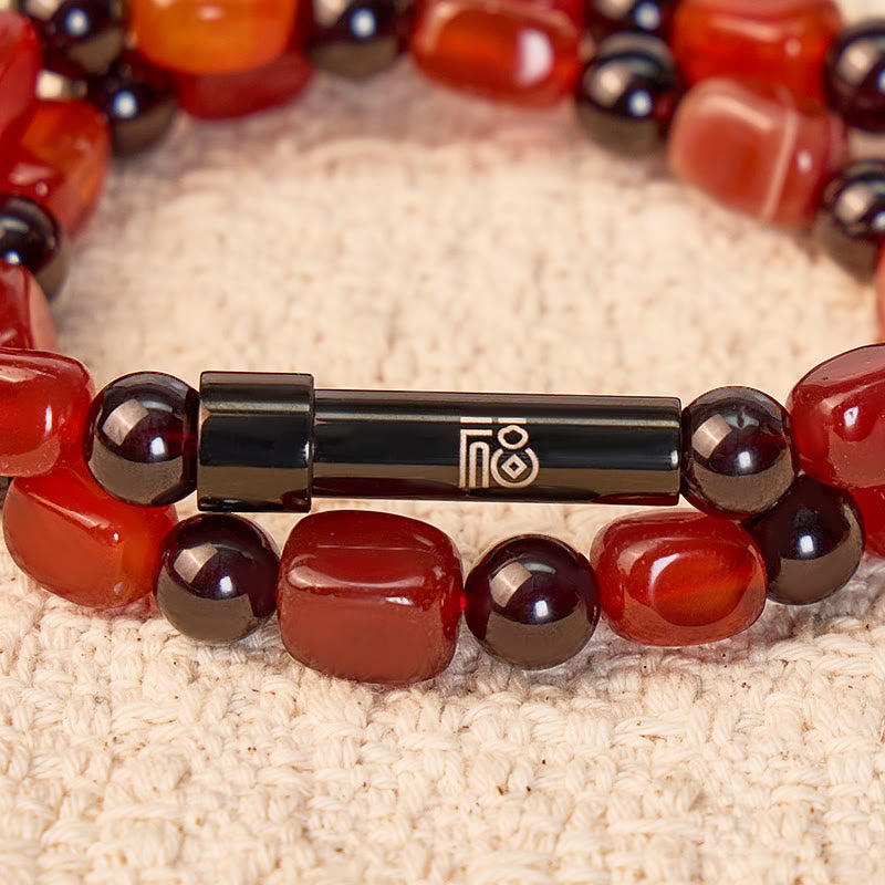 FuAttract Wishbeads Love Energy & Vitality – Garnet & Red Agate Intention Bracelet - image 4