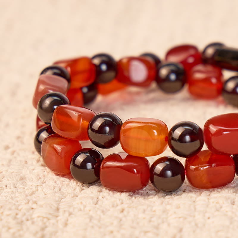 FuAttract Wishbeads Love Energy & Vitality – Garnet & Red Agate Intention Bracelet - image 5