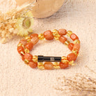 FuAttract Wishbeads Wealth & Positive Energy – Citrine & Red Aventurine Intention Bracelet - 8mm - image 0