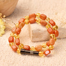 FuAttract Wishbeads Wealth & Positive Energy – Citrine & Red Aventurine Intention Bracelet - image 2