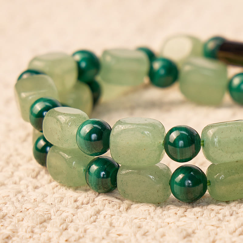 FuAttract Wishbeads Prosperity & Growth – Malachite & Green Aventurine Intention Bracelet - image 5