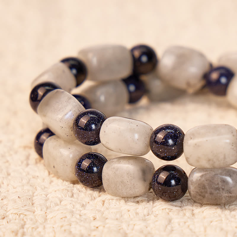 FuAttract Wishbeads Calm Energy & Confidence – Blue Sandstone & Labradorite Intention Bracelet - image 5