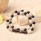 FuAttract Wishbeads Calm Energy & Confidence – Blue Sandstone & Labradorite Intention Bracelet - image 2
