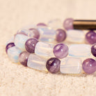 FuAttract Wishbeads Clarity & Intuition – Amethyst & Opal Intention Bracelet - image 5