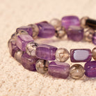 FuAttract Wishbeads Protection & Clarity – Dragon Vein Agate & Amethyst Intention Bracelet - image 5
