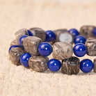 FuAttract Wishbeads Wisdom & Stability – Lapis Lazuli & Grey Jasper Intention Bracelet - image 5