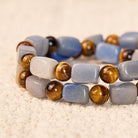 FuAttract Wishbeads Confidence & Strength – Tiger's Eye & Blue Aventurine Intention Bracelet - image 5