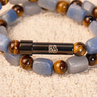 FuAttract Wishbeads Confidence & Strength – Tiger's Eye & Blue Aventurine Intention Bracelet - image 4