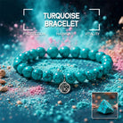 FuAttract Luck Protection & Prosperity Turquoise Bracelet WIth Fu Pendant - 19cm - image 0