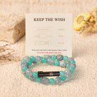 FuAttract Wishbeads Calm & Positive – Amazonite & Aquamarine Intention Bracelet - image 1