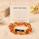FuAttract Wishbeads Wealth & Positive Energy – Citrine & Red Aventurine Intention Bracelet - image 1