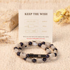 FuAttract Wishbeads Calm Energy & Confidence – Blue Sandstone & Labradorite Intention Bracelet - image 1