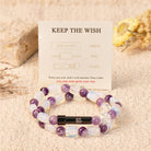 FuAttract Wishbeads Clarity & Intuition – Amethyst & Opal Intention Bracelet - image 1