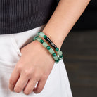 FuAttract Wishbeads Prosperity & Growth – Malachite & Green Aventurine Intention Bracelet - image 3