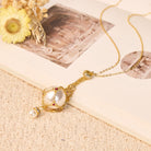 FuAttract Elegance Harmony & Positive Energy Pearl Crystal Mesh Pendant Detachable Necklace - image 2