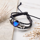 FuAttract Stability Prosperity & Grounding Energy Taurus Zodiac Blue Glaze Charm Vintage Leather Bracelet - image 1