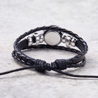 FuAttract Freedom Adventure & Optimism Sagittarius Zodiac Blue Glaze Charm Vintage Leather Bracelet - image 4