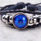FuAttract Confidence Leadership & Strength Leo Zodiac Blue Glaze Charm Vintage Leather Bracelet - image 3