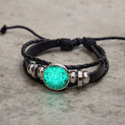 FuAttract Courage Freedom & Positive Energy Aries Zodiac Blue Glazed Charm Vintage Leather Bracelet - image 2
