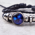 FuAttract Creativity Freedom & Personal Energy Blue Glaze Aquarius Zodiac Charm Leather Bracelet - image 3