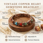FREE Today: Love Confidence & Harmony Vintage Copper Brushed Heart Charm Bracelet - image 7